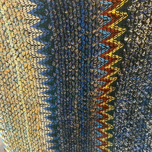 NWOT Bohemian Knit Tasseled Poncho Cardigan Sweater Oversized. - Picture 12 of 13